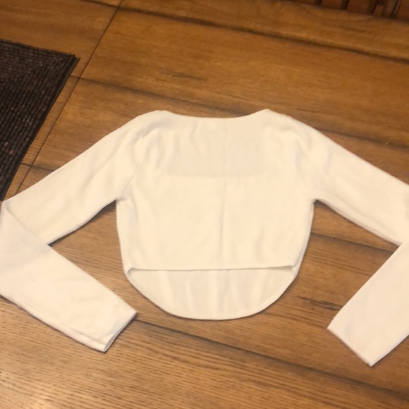 Altar’d State square neck crop top white Long sleeve Junior Size XS TEEN - Picture 5 of 10